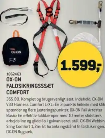 XL-BYG Ox-On Faldsikringsssæt Comfort tilbud