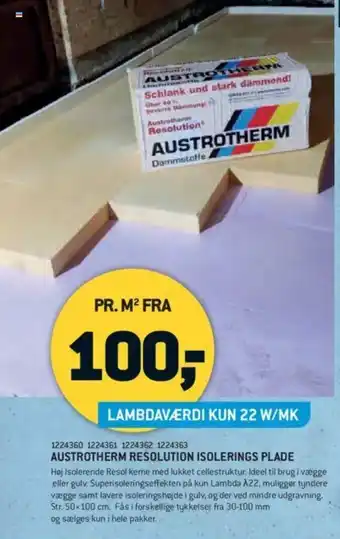 Austrotherm Resolution Isolerings Plade