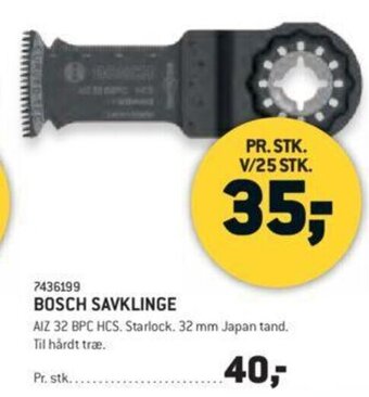 XL-BYG Bosch Savklinge tilbud