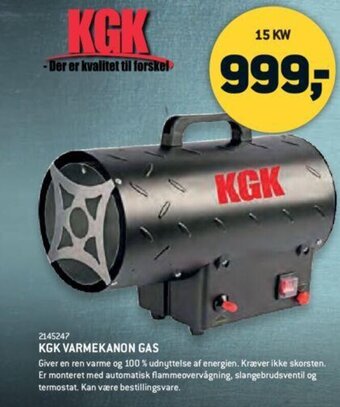 KGK Varmekanon Gas