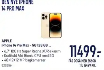 Elgiganten Apple iphone 14 pro max mobiltelefon tilbud