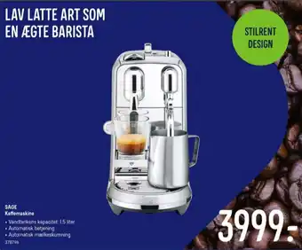 Elgiganten Sage kaffemaskine tilbud