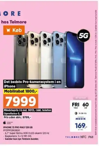 Power Apple iphone 13 pro max mobiltelefon tilbud