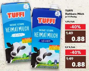 Kaufland Tuffi Haltbare Milch tilbud