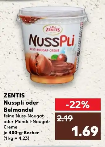 Zentis Nusspli oder Belmandel