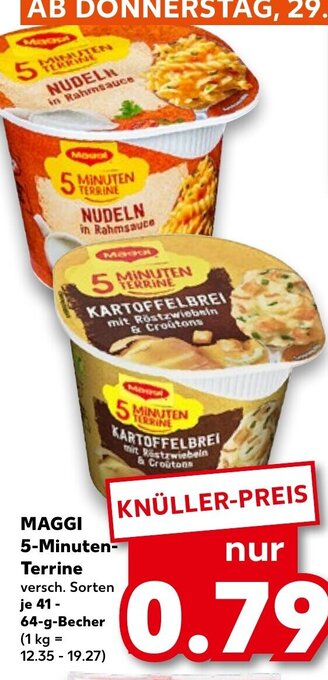 Kaufland DE Maggi 5-Minuten-Terrine tilbud