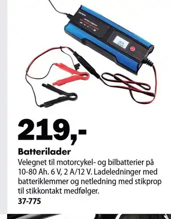 Biltema Batterilader tilbud