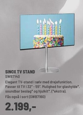 Panasonic Center Sinox tv stand tilbud