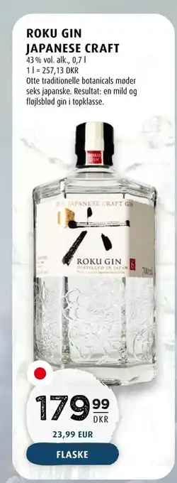 Scandinavian Park Roku gin japanese craft tilbud