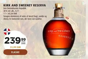 Kirk and sweeney reserva