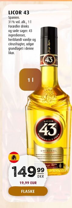 Scandinavian Park Licor 43 tilbud