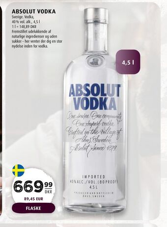 Scandinavian Park Absolut vodka tilbud