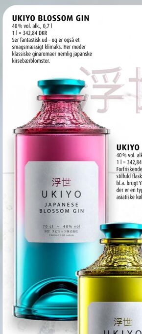 Scandinavian Park Ukiyo blossom gin tilbud