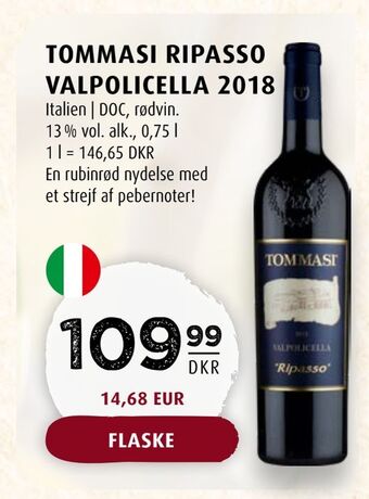 Tommasi ripasso valpolicella 2018