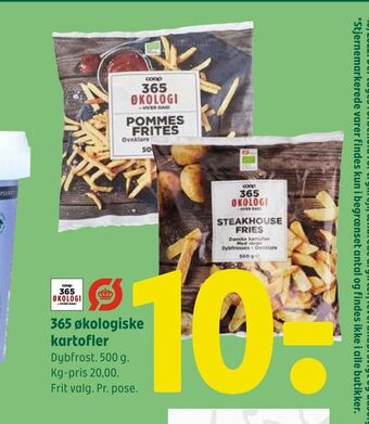 Coop 365 365 økologiske kartofler tilbud