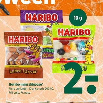 Coop 365 Haribo mini slikpose tilbud