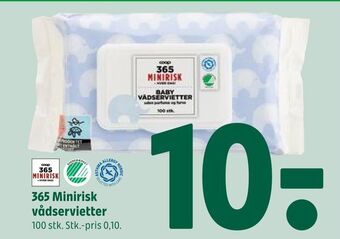 Coop 365 365 minirisk vådservietter tilbud
