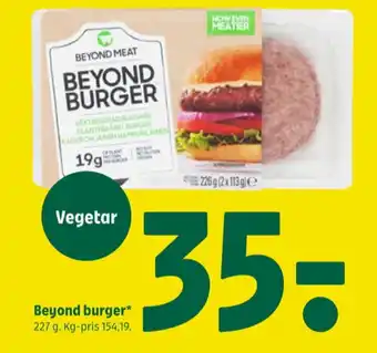 Coop 365 Beyond meat vegetarburger tilbud