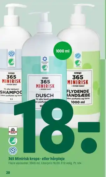 Coop 365 Coop 365 minirisk shampoo tilbud