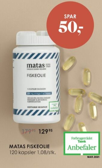 Matas Matas fiskeolie tilbud