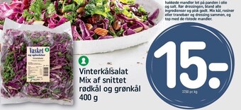 REMA 1000 Vinterkålsalat mix af snittet rødkål og grønkål tilbud