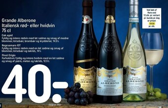Grande alberone italiensk rød- el. hvidvin