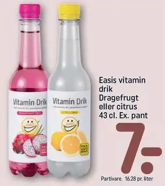 REMA 1000 Easis vitamin drik m. dragefrugt el. citrus tilbud