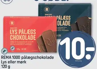 REMA 1000 Rema 1000 pålægschokolade tilbud