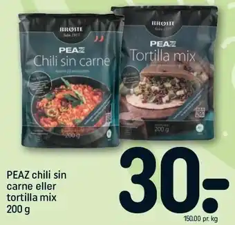 Peaz chili sin carne el. tortilla mix