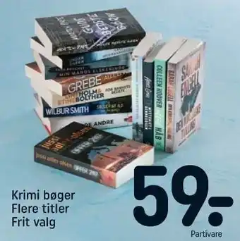 REMA 1000 Krimi bøger tilbud