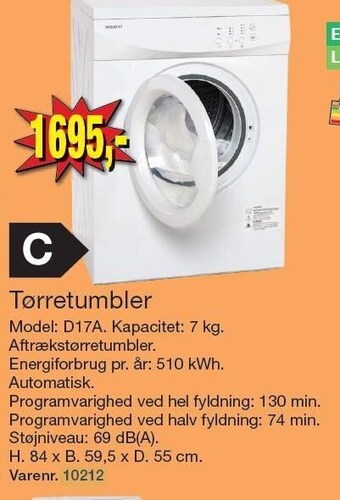 Harald Nyborg Tørretumbler tilbud