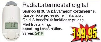Harald Nyborg Radiatortermostat digital tilbud
