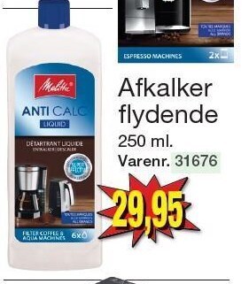 Afkalker flydende