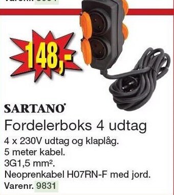 Harald Nyborg Fordelerboks 4 udtag tilbud