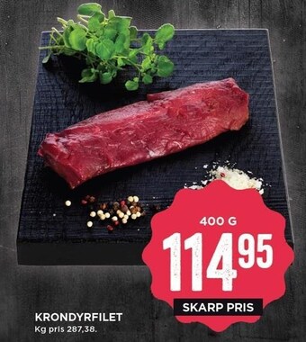 MENY Krondyrfilet tilbud