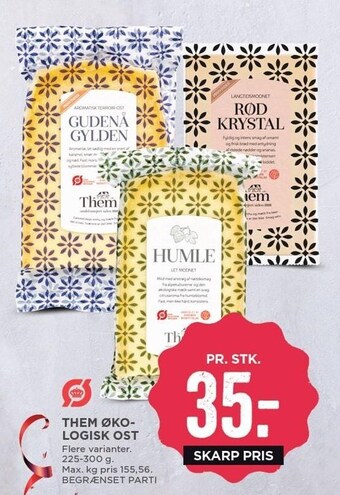 MENY Them økologisk ost tilbud