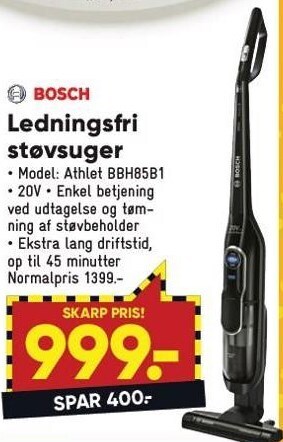 Bilka Ledningsfri støvsuger tilbud
