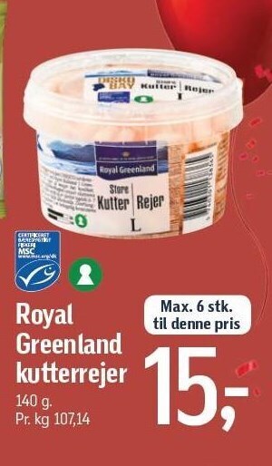 Føtex Royal greenland kutterrejer tilbud