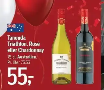 Føtex Tanunda triathlon, rosé el. chardonnay tilbud