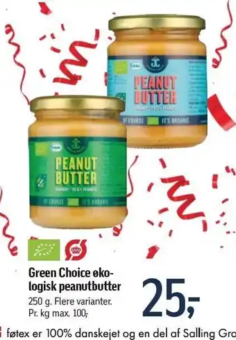 Green choice øko peanutbutter