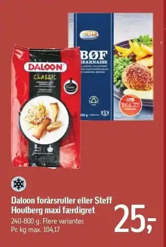 Føtex Daloon forårsruller el. steff houlberg maxi færdigretter tilbud