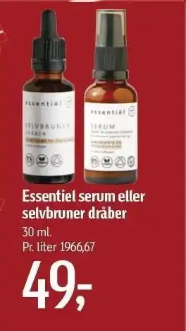 Essentiel serum el. selvbruner dråber