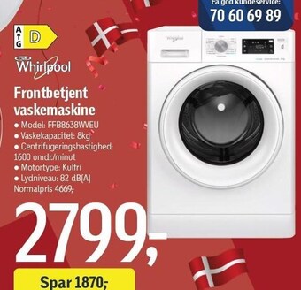 Frontbetjent vaskemaskine