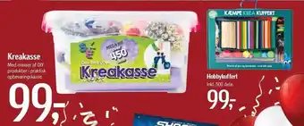 Føtex Kreakasse el. hobby kuffert tilbud