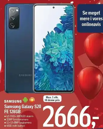 Føtex Samsung galaxy s20 fe 128gb tilbud