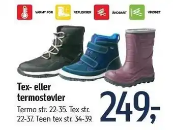 Føtex Tex el. termostøvler tilbud
