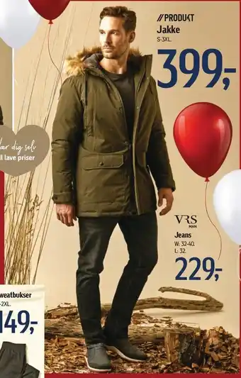 Føtex Jakke til herre s-3xl tilbud