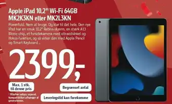 Føtex Apple ipad 10,2" wi-fi 64gb tilbud