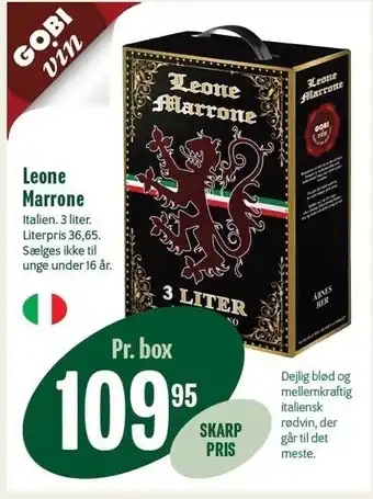 Min Købmand Leone marrone 3 liter tilbud