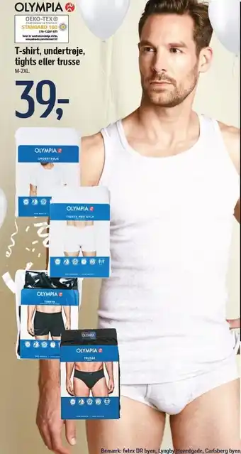 Føtex Olympia t-shirt, undertrøje, tights el. trusse m-xl tilbud